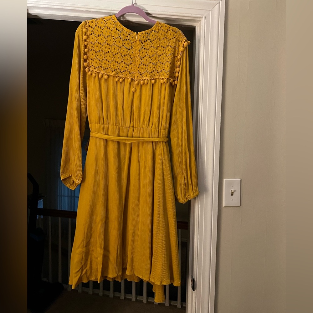Mustard yellow Eloquii dress